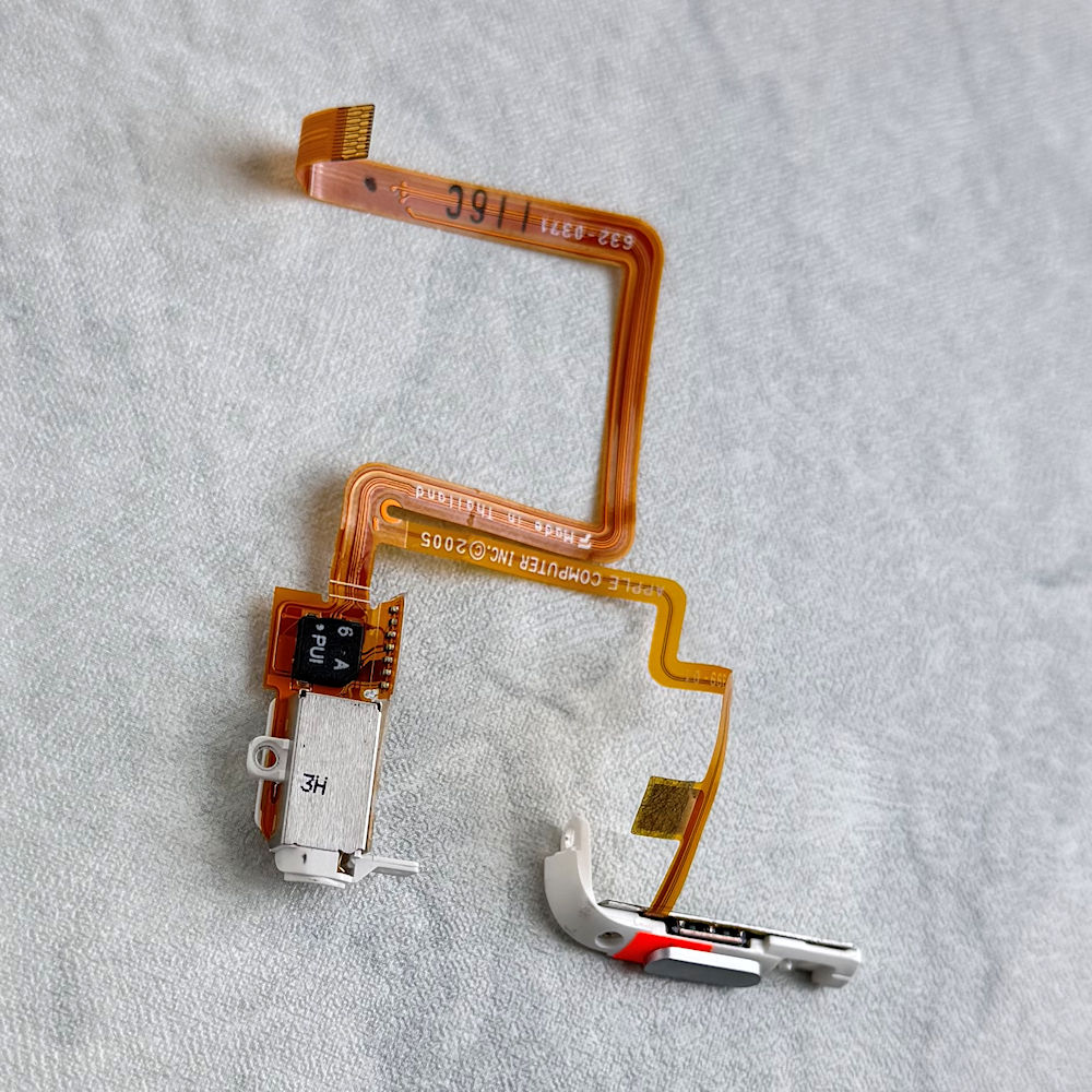 Audio Headphone Jack & Hold Switch, White for iPod 5th/5.5th Generation - Image 2