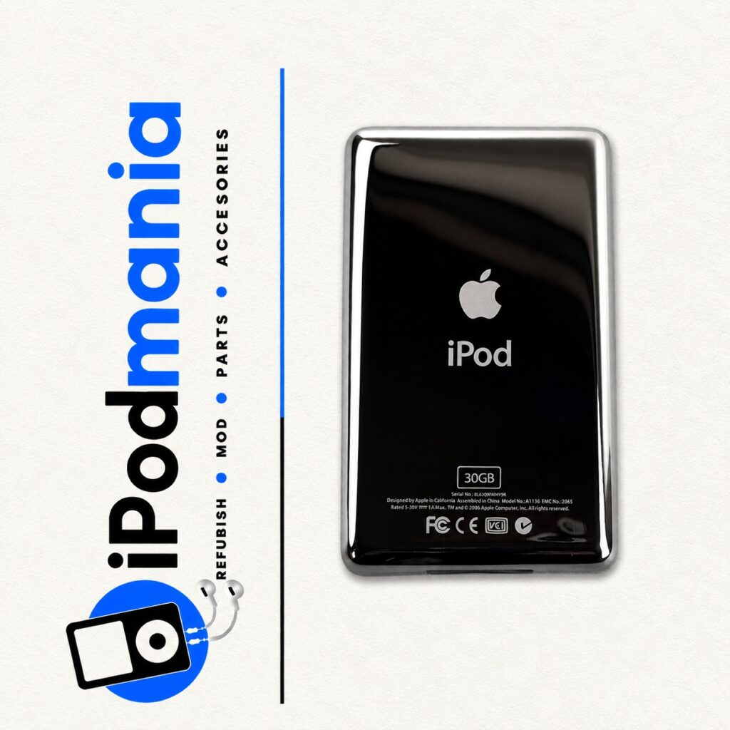 30GB Thin Silver Backplate for iPod 5th/5.5th Generation