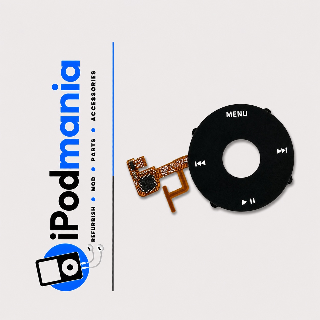 Black Click Wheel for iPod 5th/5.5th Generation - Image 1