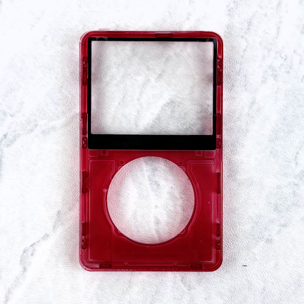 Transparent Red Faceplate for iPod 5th/5.5th Generation - Image 1