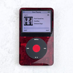 iPod 5th Generation 128GB, 2000mAh, Transparent Red Faceplate, U2 Special Edition Backplate