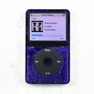 iPod 5th Generation 128GB, 2000mAh, Transparent Purple Faceplate