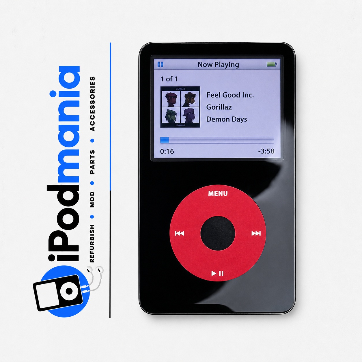 iPod 5th Generation 128GB, 2000mAh, U2 Special Edition - Image 1