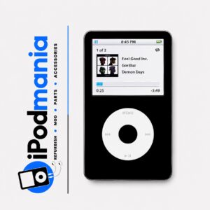 iPod 5th Generation 30GB, 650mAh, Black, White Click Wheel - Image 1
