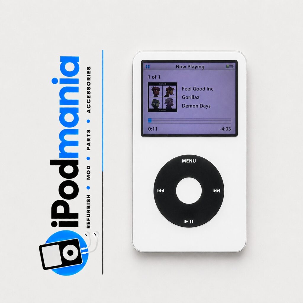 iPod 5.5th Generation 128GB, 2000mAh, White, Black Click Wheel