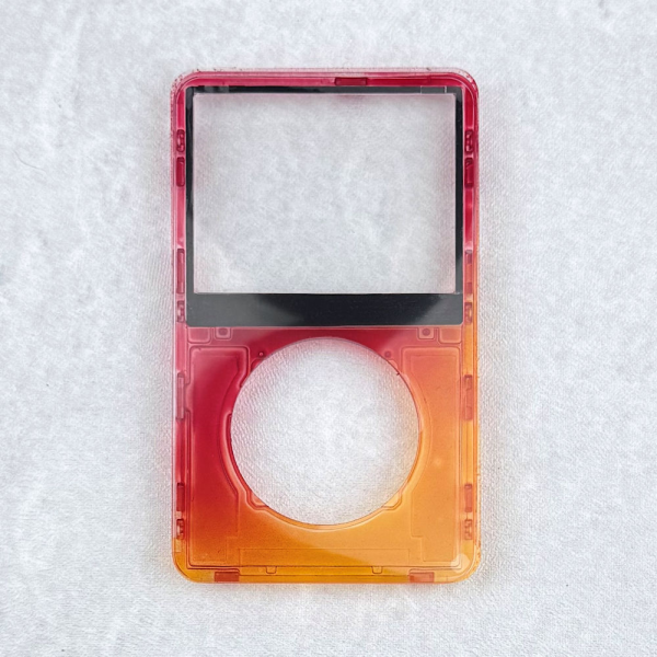 Transparent Red-Orange Faceplate for iPod 5th/5.5th Generation