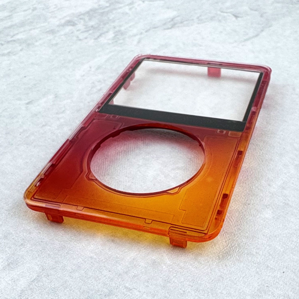 Transparent Red-Orange Faceplate for iPod 5th/5.5th Generation