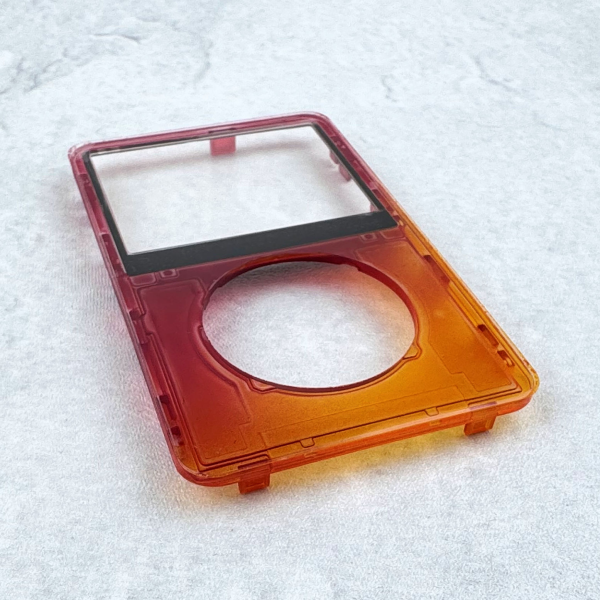 Transparent Red-Orange Faceplate for iPod 5th/5.5th Generation