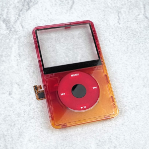 Transparent Red-Orange Faceplate Set for iPod 5th/5.5th Generation - Image 2