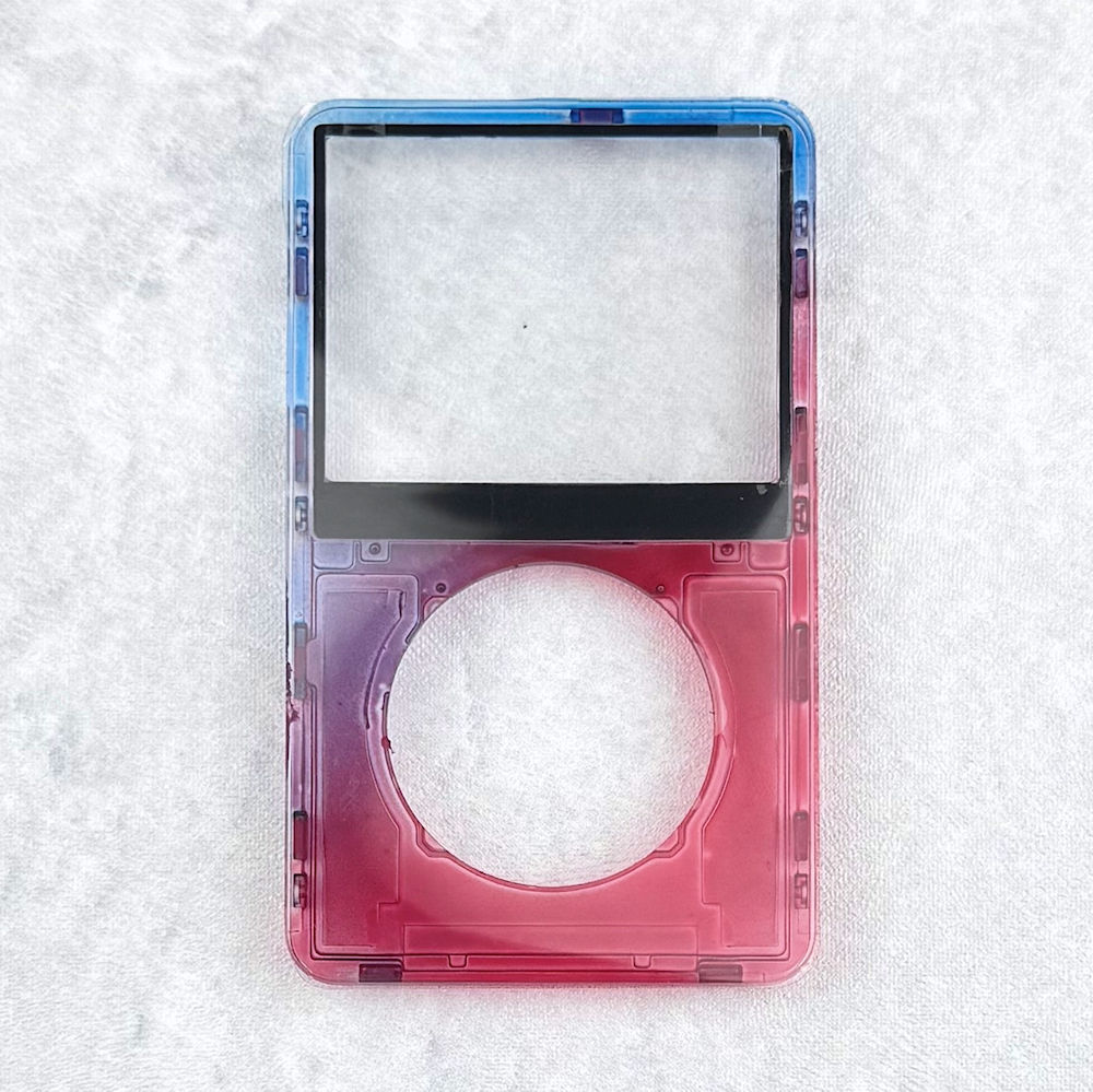 Transparent Red-Blue Faceplate for iPod 5th/5.5th Generation - Image 1
