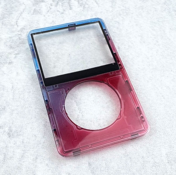 Transparent Red-Blue Faceplate for iPod 5th/5.5th Generation