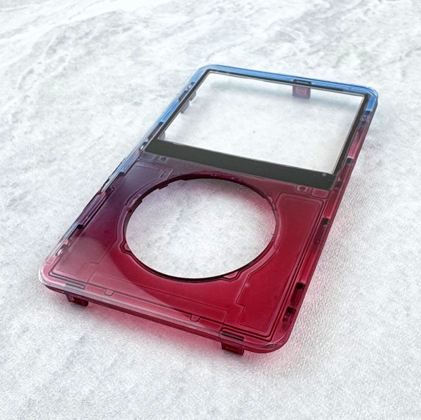 Transparent Red-Blue Faceplate for iPod 5th/5.5th Generation