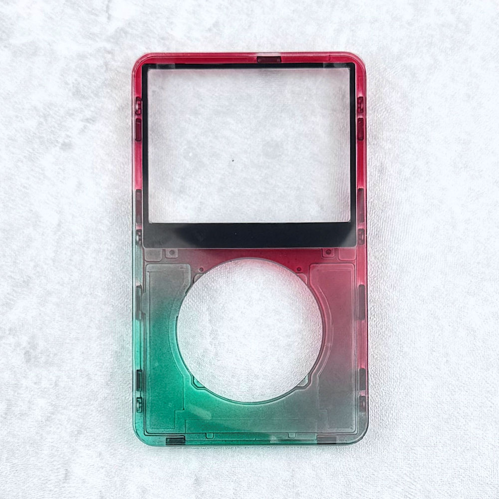 Transparent Green-Red Faceplate for iPod 5th/5.5th Generation - Image 1