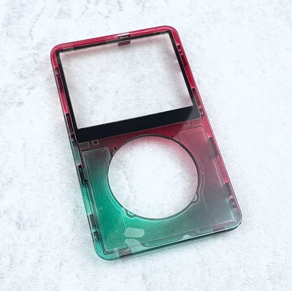 Transparent Green-Red Faceplate for iPod 5th/5.5th Generation