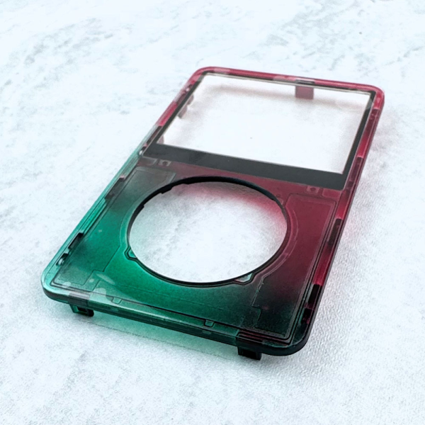 Transparent Green-Red Faceplate for iPod 5th/5.5th Generation