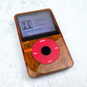 iPod 5th Generation 128GB, 2000mAh, Transparent Orange Faceplate, U2 Special Edition Backplate - Image 2