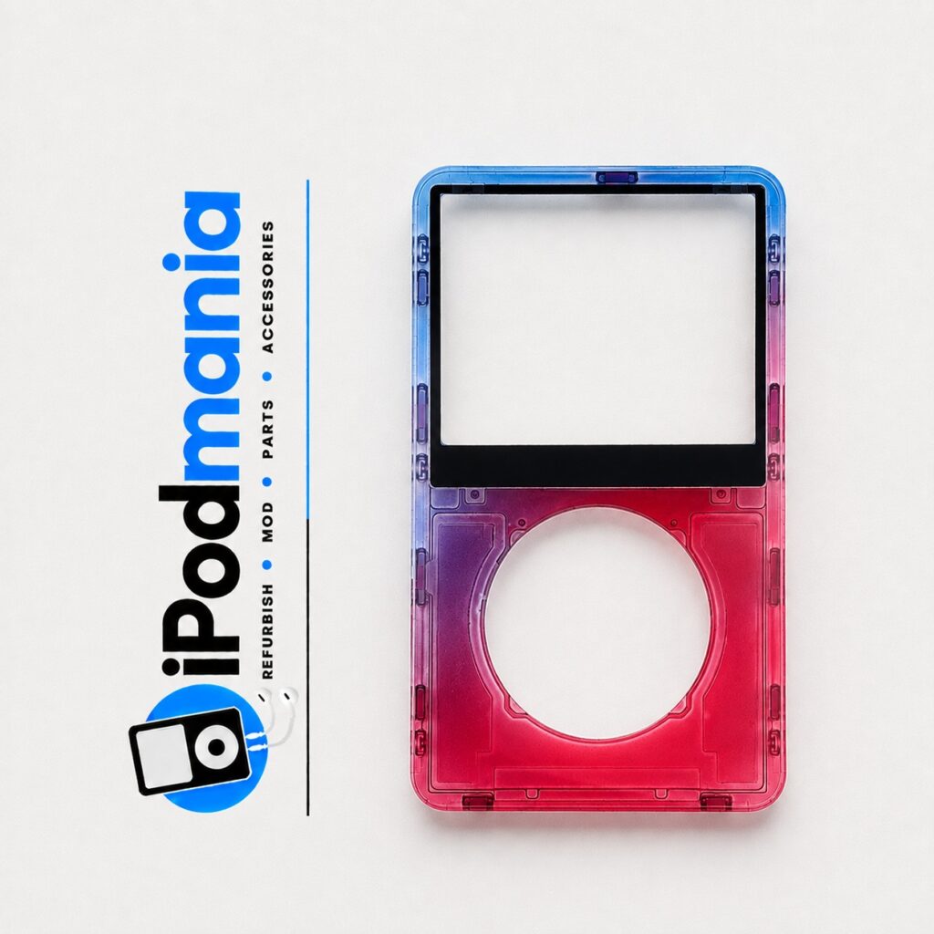 Transparent Blue-Red Faceplate for iPod 5th/5.5th Generation