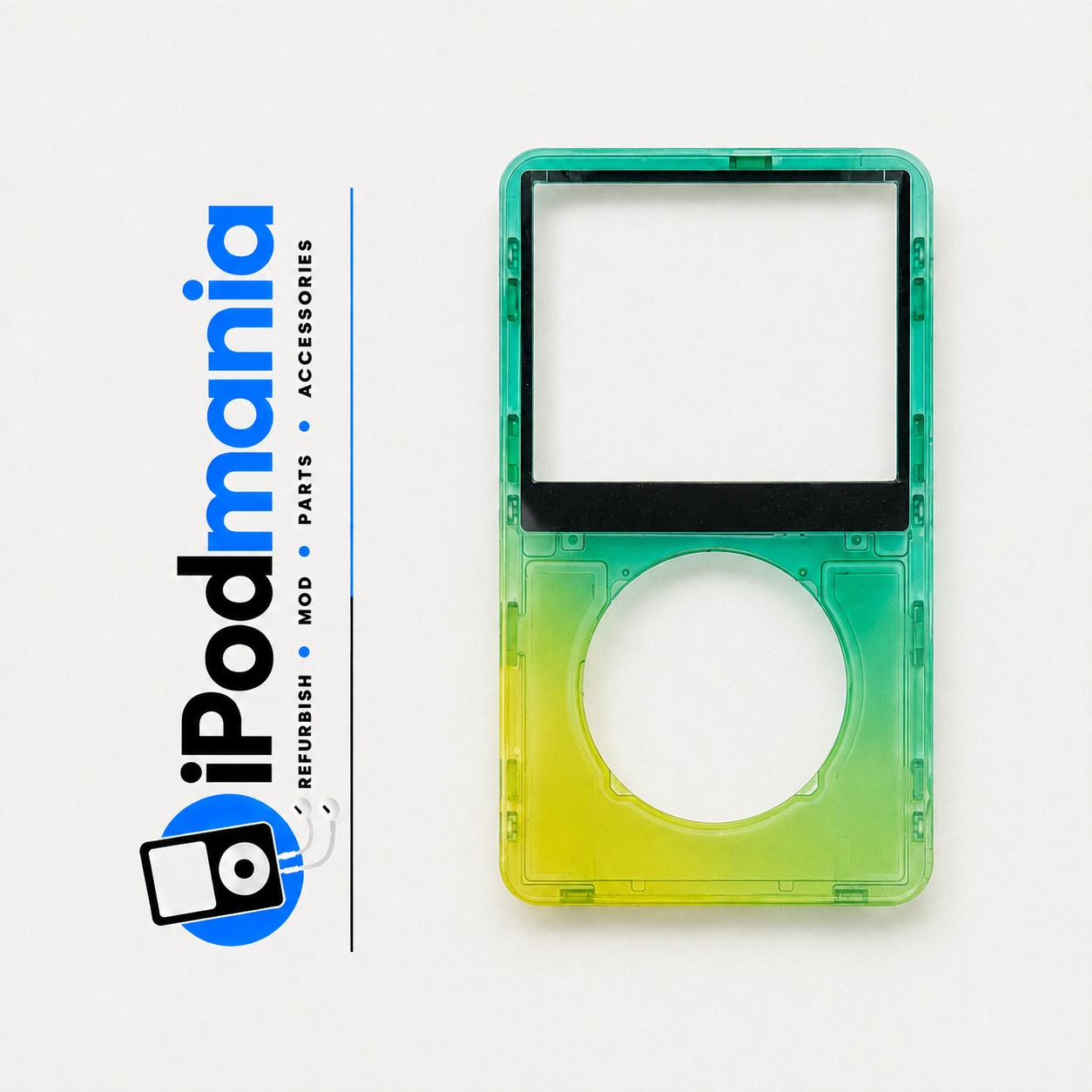 Transparent Yellow-Green Faceplate for iPod 5th/5.5th Generation - Image 1
