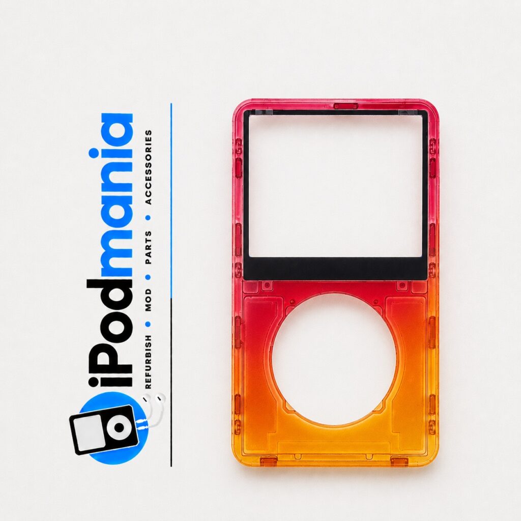 Transparent Red-Orange Faceplate for iPod 5th/5.5th Generation