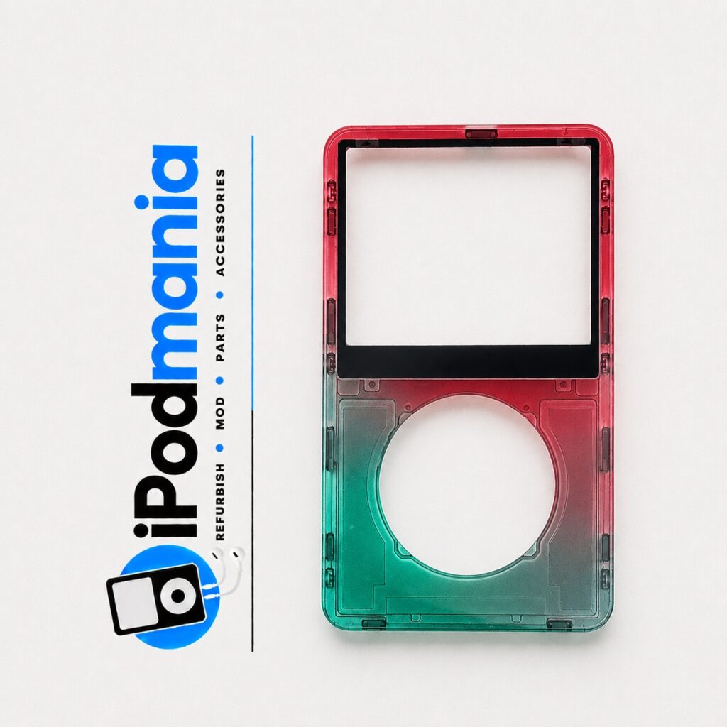 Transparent Green-Red Faceplate for iPod 5th/5.5th Generation