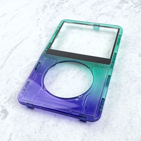 Transparent Purple-Green Faceplate for iPod 5th/5.5th Generation