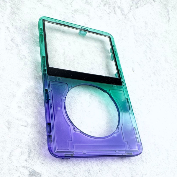 Transparent Purple-Green Faceplate for iPod 5th/5.5th Generation