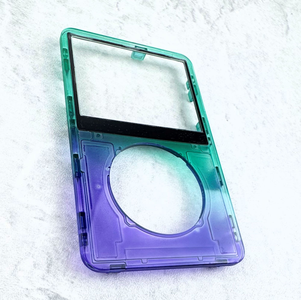 Transparent Purple-Green Faceplate for iPod 5th/5.5th Generation