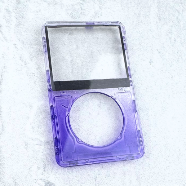 Transparent Purple-Silver Faceplate for iPod 5th/5.5th Generation