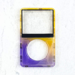 Transparent Purple-Yellow Faceplate for iPod 5th/5.5th Generation