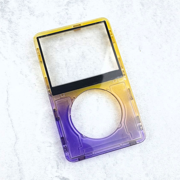 Transparent Purple-Yellow Faceplate for iPod 5th/5.5th Generation