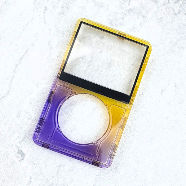 Transparent Purple-Yellow Faceplate for iPod 5th/5.5th Generation
