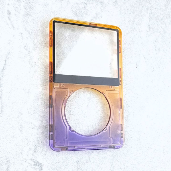 Transparent Purple-Orange Faceplate for iPod 5th/5.5th Generation