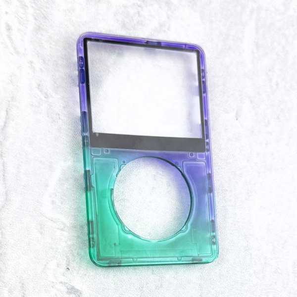 Transparent Green-Purple Faceplate for iPod 5th/5.5th Generation