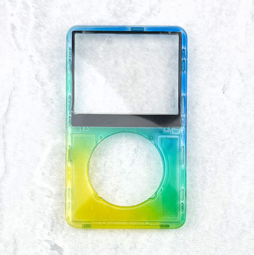 Transparent Yellow-Green-Blue Faceplate for iPod 5th/5.5th Generation - Image 1