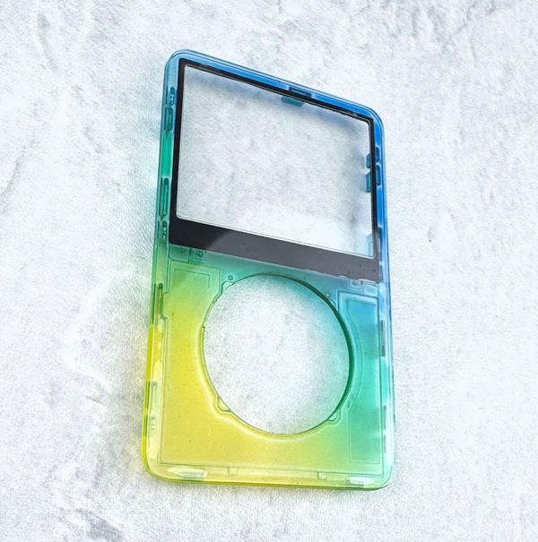 Transparent Yellow-Green-Blue Faceplate for iPod 5th/5.5th Generation