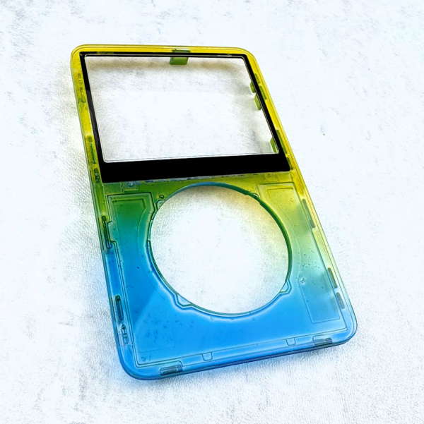 Transparent Blue-Yellow Faceplate for iPod 5th/5.5th Generation