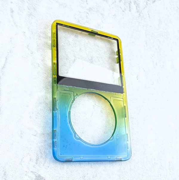 Transparent Blue-Yellow Faceplate for iPod 5th/5.5th Generation