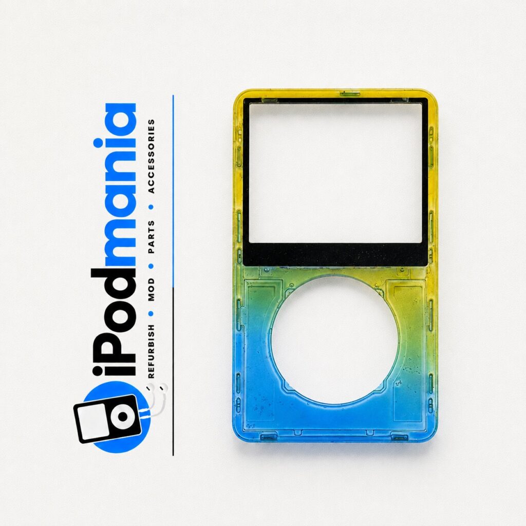 Transparent Blue-Yellow Faceplate for iPod 5th/5.5th Generation
