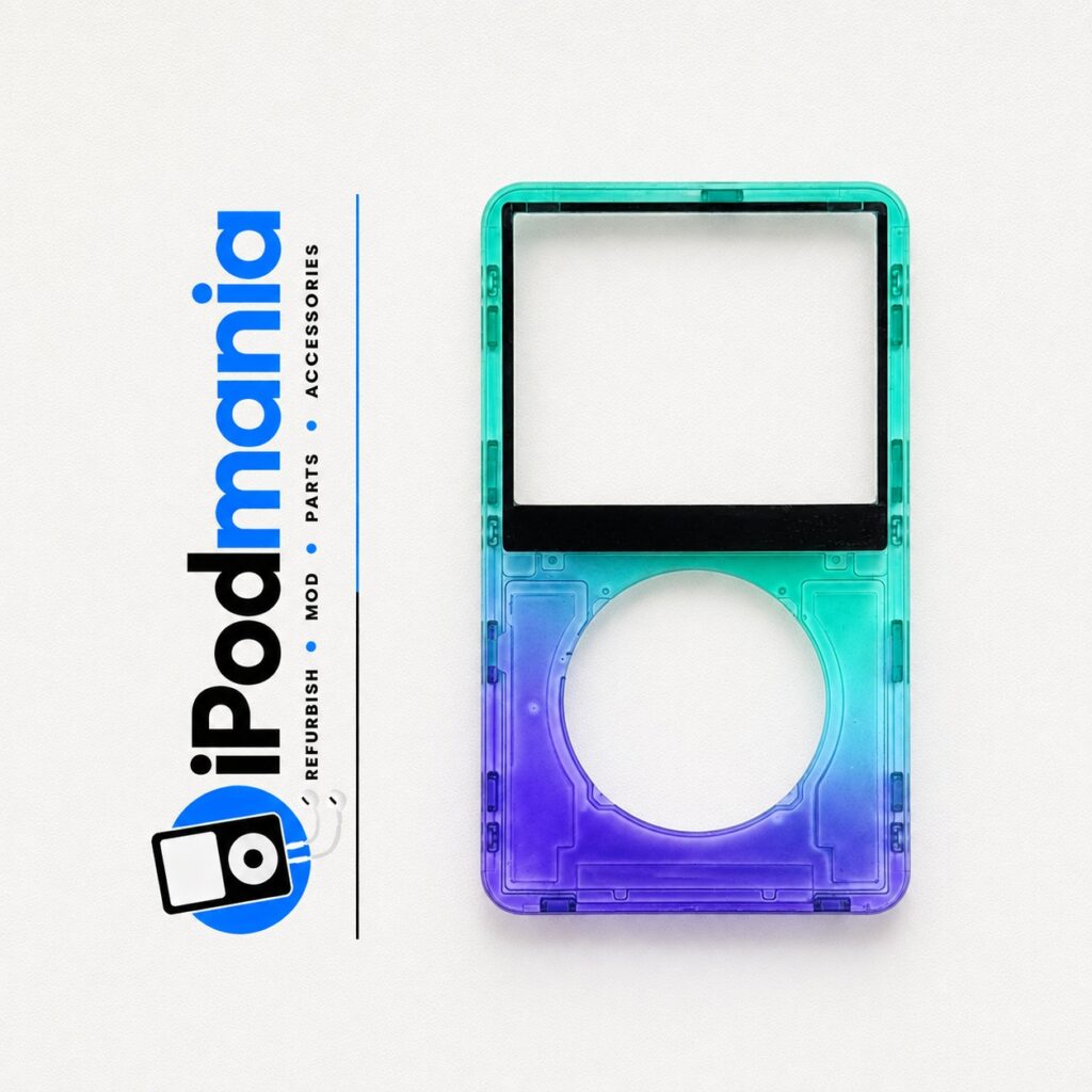 Transparent Purple-Green Faceplate for iPod 5th/5.5th Generation