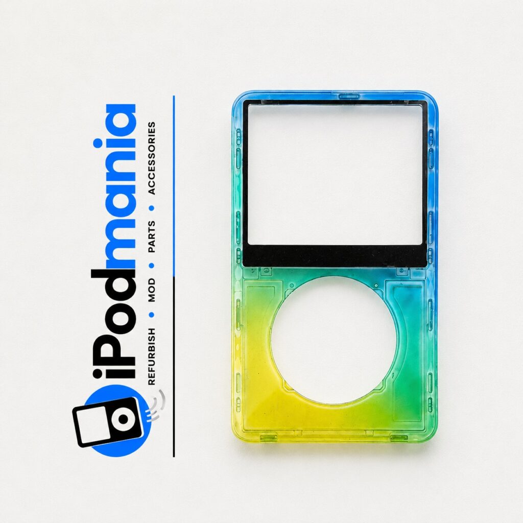 Transparent Yellow-Green-Blue Faceplate for iPod 5th/5.5th Generation