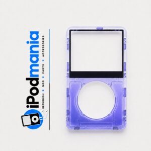 Transparent Purple-Silver Faceplate for iPod 5th/5.5th Generation - Image 1
