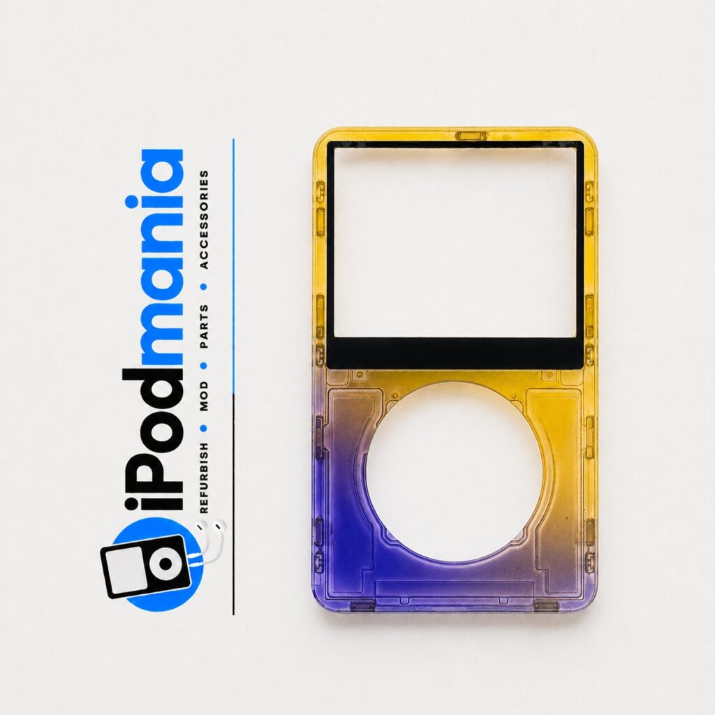 Transparent Purple-Yellow Faceplate for iPod 5th/5.5th Generation