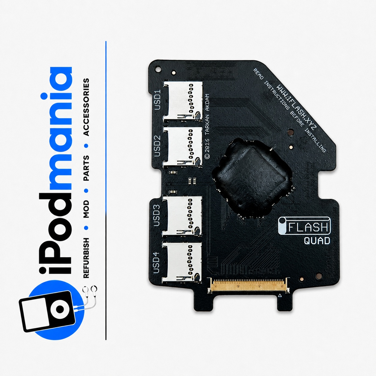 iFlash® Quad MicroSD Adapter for iPod 5th/5.5th Generation - Image 1
